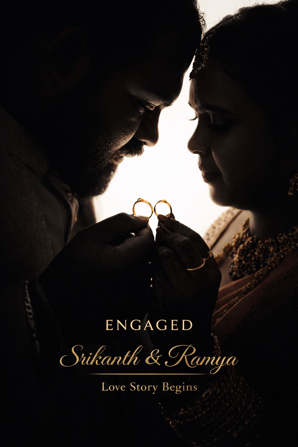 Engagement ring exchange moment